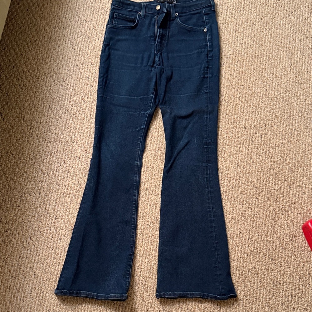 Veronica Beard Dark Blue Flare Jeans